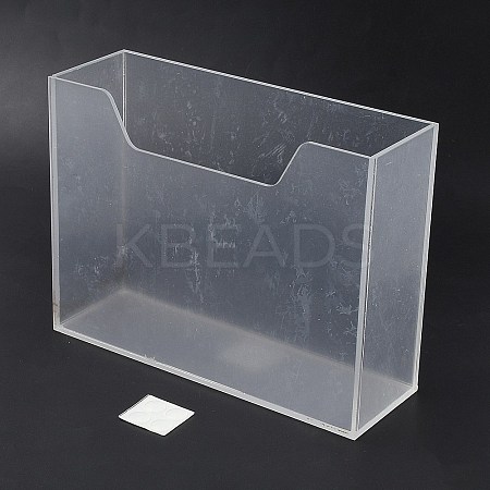 Acrylic Wall Mounted Disposable Towel Storage Holders for Bathroom CON-WH0107-93-1