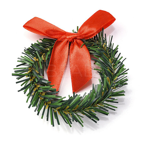 Christmas Theme Iron Napkin Rings AJEW-G062-01B-1