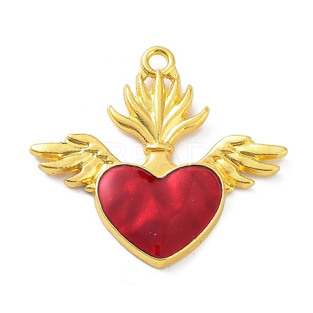 Alloy Enamel Pendants ENAM-P252-02G-1