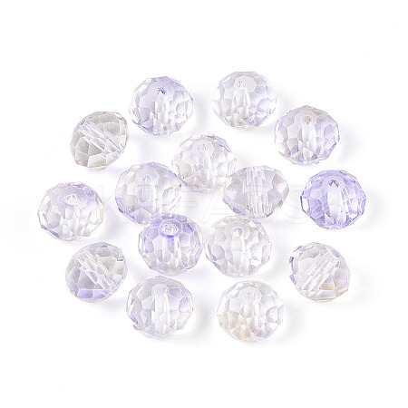 Baking Paint Transparent Glass Beads GLAA-N011-10mm-06-1