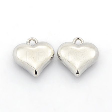 (Clearance Sale)CCB Plastic Heart Charms CCB-J030-64P-1