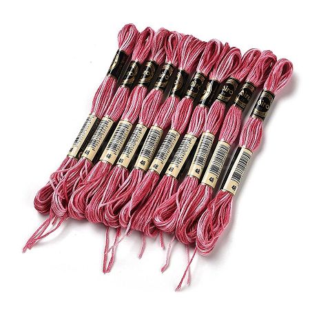 10 Skeins 6-Ply Polyester Embroidery Floss OCOR-K006-A58-1