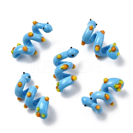 Handmade Lampwork Enamel Beads LAMP-K039-35I-1