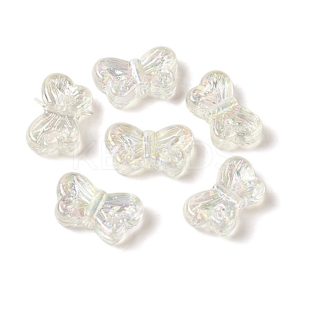 UV Plating Transparent Acrylic Beads OACR-G036-14D-1