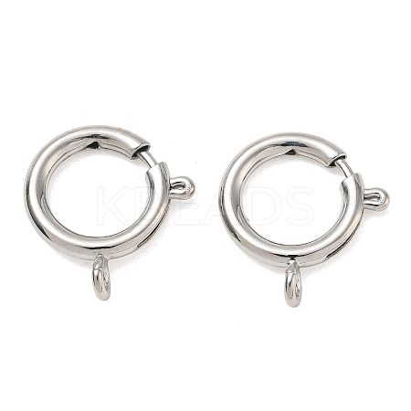 Brass Spring Ring Clasps KK-CBA1AE8-05F-P-1