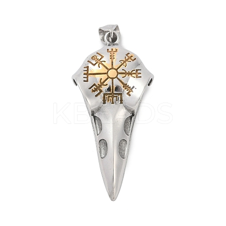 316 Surgical Stainless Steel Big Pendants STAS-D304-06P-1