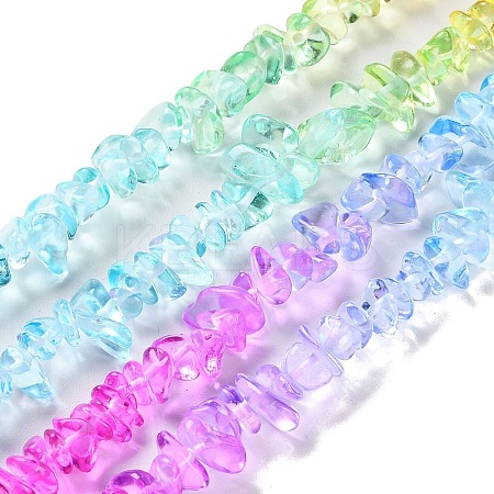 Transparent Glass Beads Strands GLAA-P060-01A-15-1