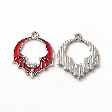 Rack Plating Alloy Enamel Pendants FIND-G054-18P-03-1