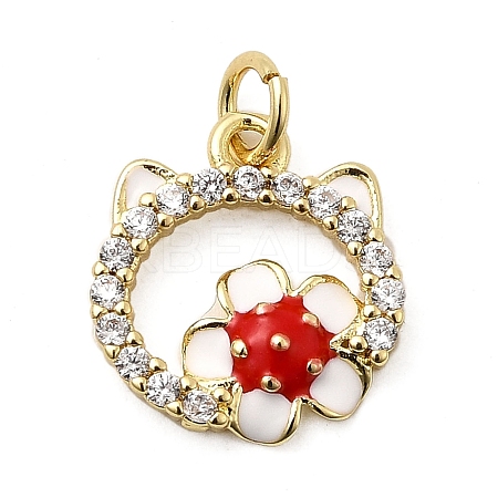 Rack Plating Brass Pendants KK-A268-29G-1