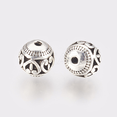 Tibetan Style Alloy Beads X-TIBEB-L002-08AS-1