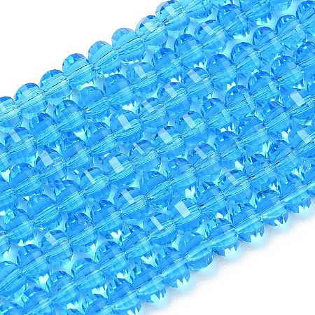 Transparent Glass Beads Strands GLAA-G125-01A-05-1