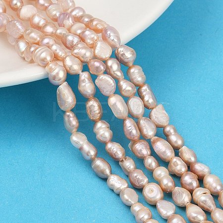 Natural Cultured Freshwater Pearl Beads Strands PEAR-P064-20H-02D-1
