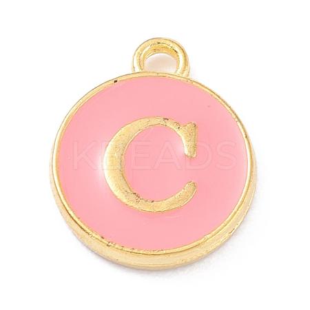Golden Plated Alloy Enamel Charms ENAM-Q437-14C-1