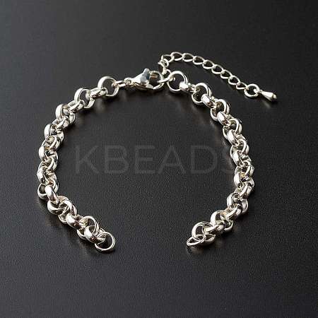 304 Stainless Steel Rolo Chain Bracelet LS-X-AJEW-JB01012-1