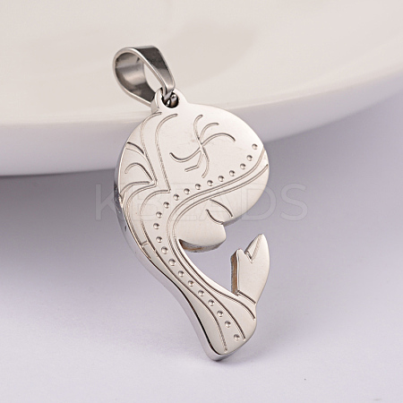 Tarnish Resistant 304 Stainless Steel Pendants STAS-K162-089P-1