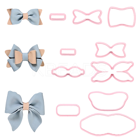 3 Sets 3 Styles PP Plastic Cookie Baking Molds DIY-SC0031-04B-1