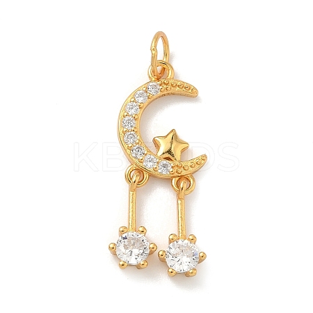 925 Sterling Silver Pave Clear Cubic Zirconia Pendants STER-G049-01A-G-1