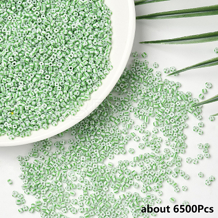 200G Opaque Colours Seep Glass Seed Beads SEED-FYW0003-14C-1