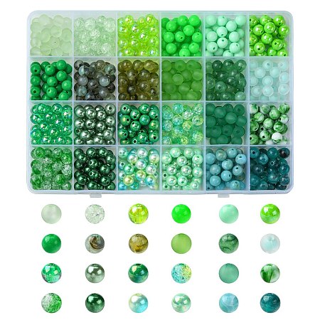 DIY Green Series Necklace & Bracelet Making Kits DIY-CJ0001-77-1