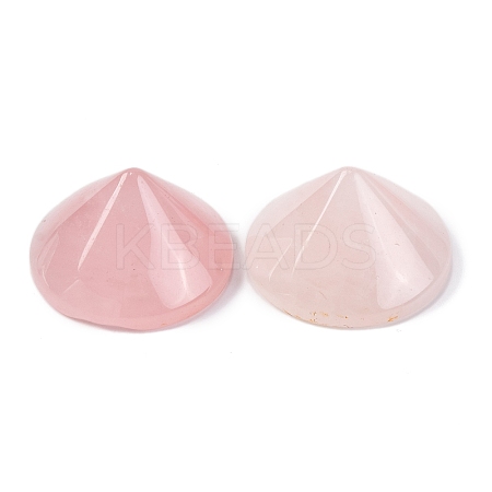 Natural Rose Quartz Cabochons G-Q184-01E-1