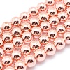 Electroplate Non-magnetic Synthetic Hematite Beads Strands G-L485-01B-RG-1