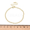 Brass Link Chain Bracelet for Women BJEW-A065-07G-5