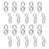 20Pcs Brass Glue-on Flat Pad Bails KK-AR0004-82-1