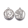 Tarnish Resistant 304 Stainless Steel Coin Pendants LS-STAS-F207-09P-2
