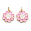 Brass Enamel Charms X-KK-O135-01A-1