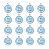 Platinum Plated Alloy Enamel Charms ENAM-S118-04C-P-2