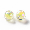 Transparent Acrylic Beads X-TACR-S152-15B-SS2105-2