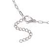 2.5MM 304 Stainless Steel Paperclip Chain Necklace Making AJEW-JB01496-01-4