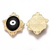 Eco-Friendly Alloy Enamel Pendants ENAM-N050-28D-NR-2