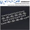 HOBBIESAY 20Pcs 2 Styles 201 Stainless Steel Connector Charms FIND-HY0001-18-4