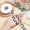 20 Yards Sport Ball Printed Polyester Volleyball Grosgrain Ribbon OCOR-WH0085-75A-01-3