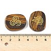 4Pcs 4 Styles Natural Tiger Eye Display Decorations G-F786-02B-06-3