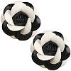 PU Leather Alligator Hair Clips for Girls OHAR-WH20008-18B-1