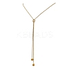 304 Stainless Steel Box Chain Lariat Necklaces NJEW-JN05887-2