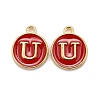 Golden Plated Alloy Enamel Charms LS-ENAM-S118-03U-1