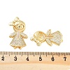 Rack Plating Brass Clear Cubic Zirconia Pendants KK-S379-09G-B-3
