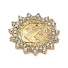 304 Stainless Steel & Rhinestone Pendants STAS-G371-09A-01G-2