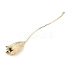 Three-Dimensional Flower Brass Pendants KK-V006-02G-03-3