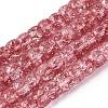 Crackle Transparent Glass Beads Strands GLAA-N069-03A-05-1