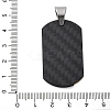 304 Stainless Steel Pendants STAS-U043-02G-3