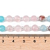 Dyed Natural White Jade & Yellow Aventurine & Synthetic Shoushan Stone Beads Strands G-Z135-B08-6