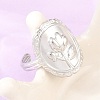 304 Stainless Steel Cuff Open Rings for Women RJEW-A102-05P-2