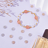 200Pcs 2 Colors Brass Fancy Bead Caps KK-UN0004-97-2