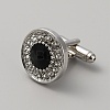 Alloy Micro Pave Cubic Zirconia Cufflinks for Men FIND-WH0110-734-1
