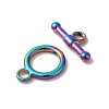 Ion Plating(IP) 304 Stainless Steel Toggle Clasps STAS-H212-19MC-2