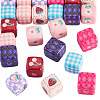 24Pcs 8 Styles Opaque Printed Acrylic Beads MACR-TA0002-75-3